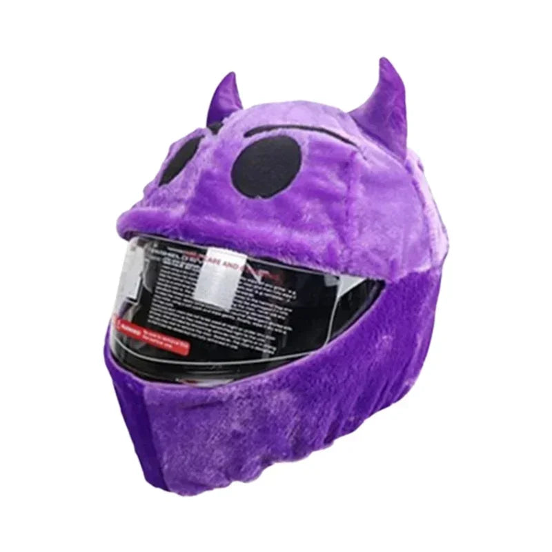 Christmas Motorcycle Helmet Cover Santa Claus Hat Full Face Funny Plush Motorcycle Helmet Decorative Motorcycle Ski Accessories