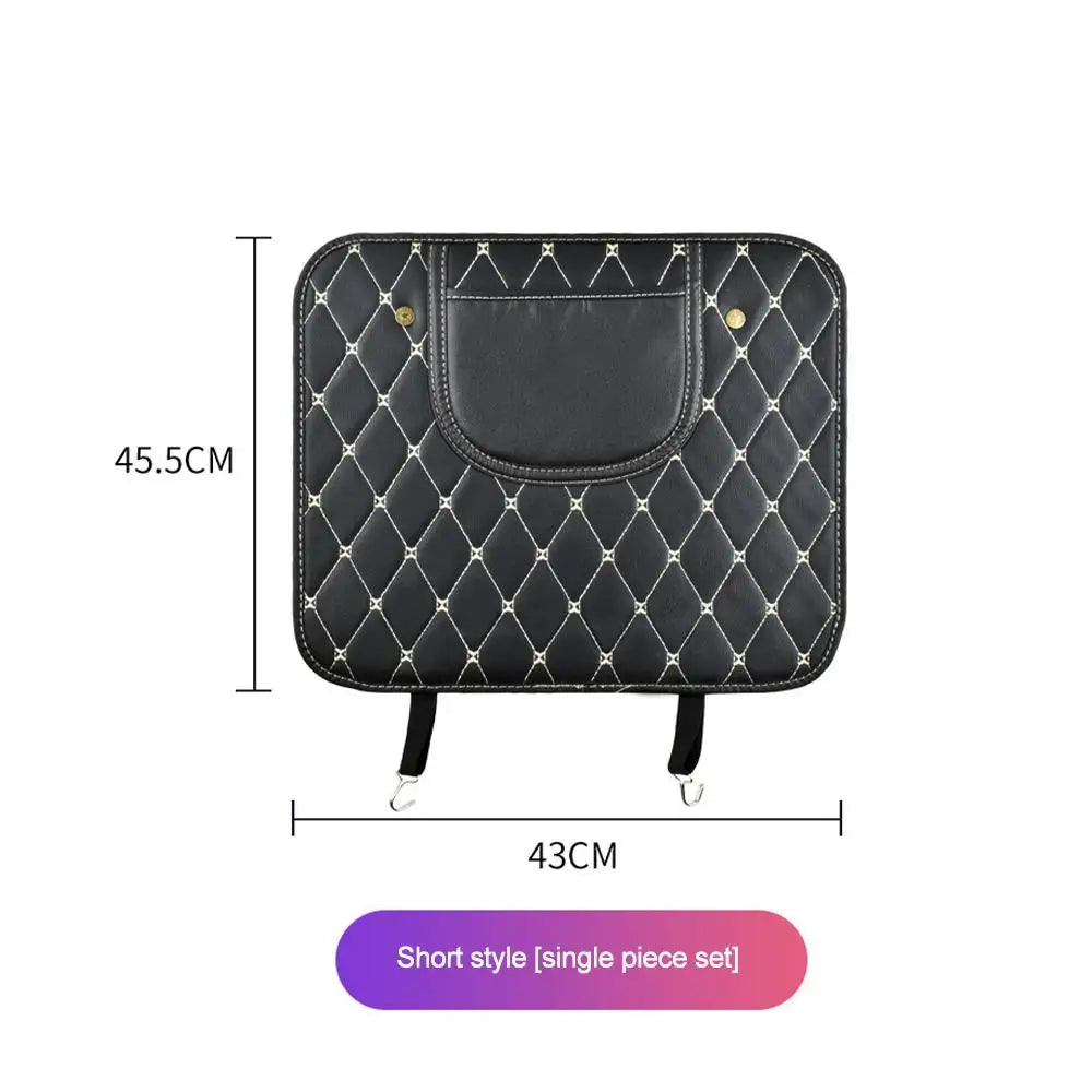 Almohadilla de respaldo de asiento de coche, asiento de seguridad, alfombrillas antipedales para niños, almohadilla de barro antipedales, accesorio de bolsa de almacenamiento interior