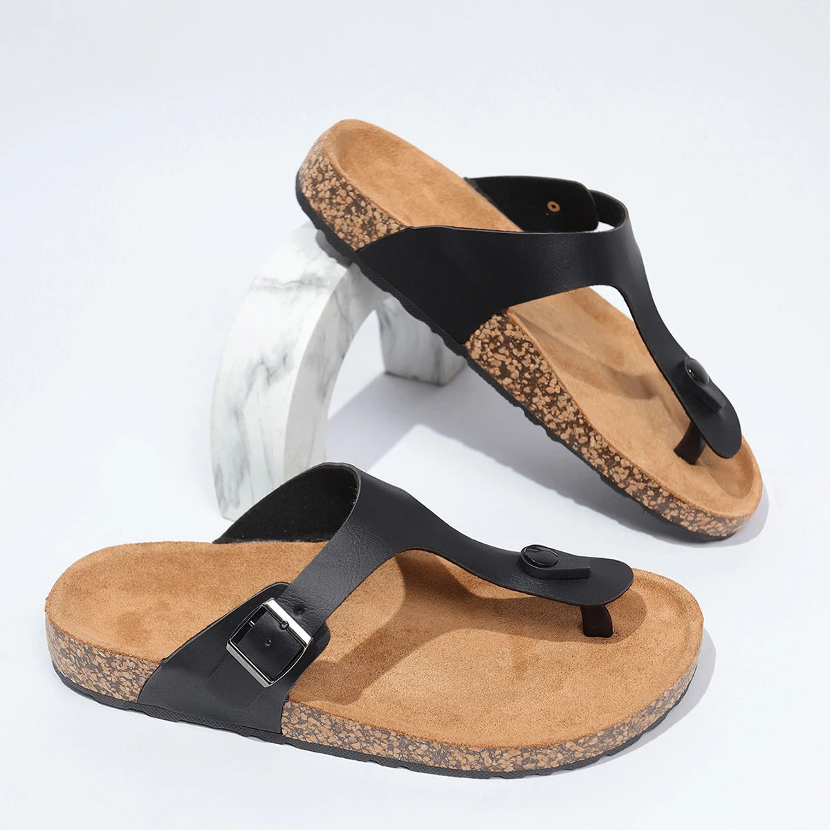 Slippers for Men New Summer Casual Outer Wear Non-Slip Anti-Odor Thick-Soled Sandals Shoes Flip-Flops