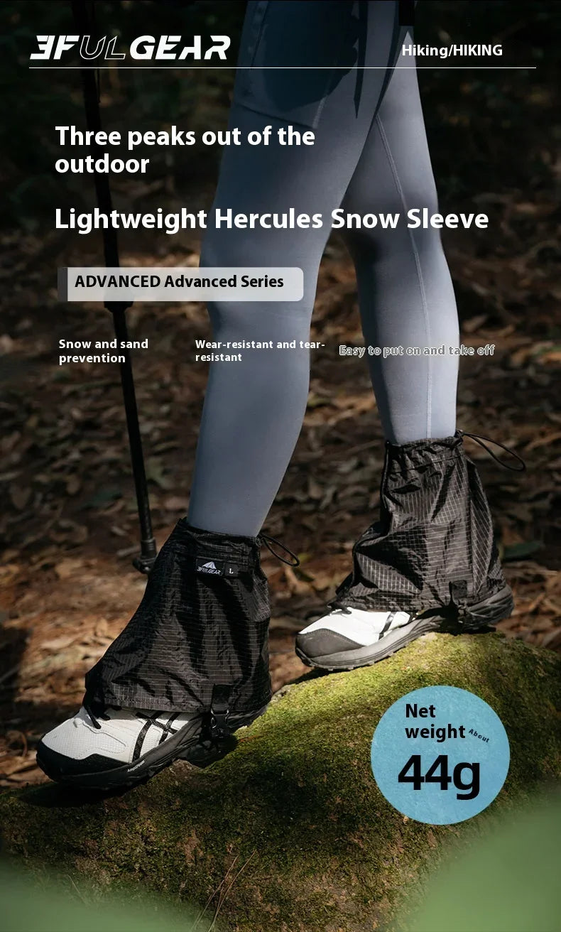 Polainas de senderismo y trekking 3F UL GEAR, polainas de montaña impermeables UHMWPE para camping, protección contra nieve y arena, fundas para zapatos, equipo