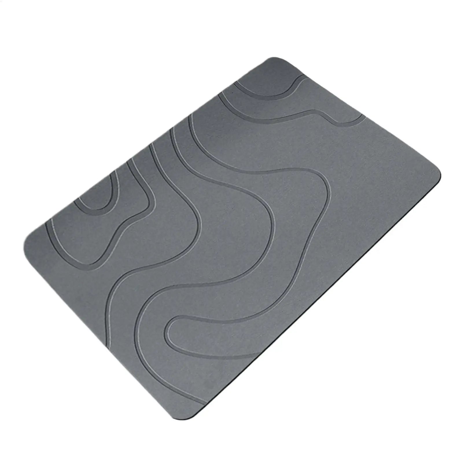 Alfombrilla de piedra para secado de baño, alfombrilla blanda de barro de diatomeas, alfombrilla antideslizante para puerta de inodoro, alfombrilla de ducha de piedra de diatomeas de secado rápido con absorción de agua