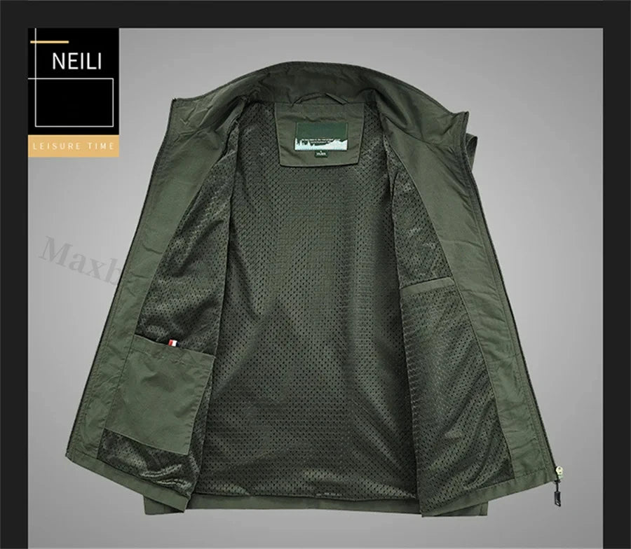 Sleeveless Jacket Vest Men Summer Cargo Climbing Hunting Waistcoat Club Photographer Fishing Vests Camping Working Clothes