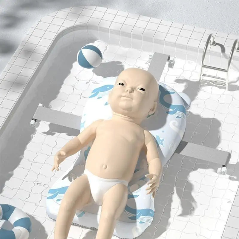 Colchoneta de Baño de Seguridad para Bebé Cojín Portátil Antideslizante para Bañera de Bebé Colchoneta de Apoyo para Ducha Suave Colchoneta Flotante de Seguridad para Bebé