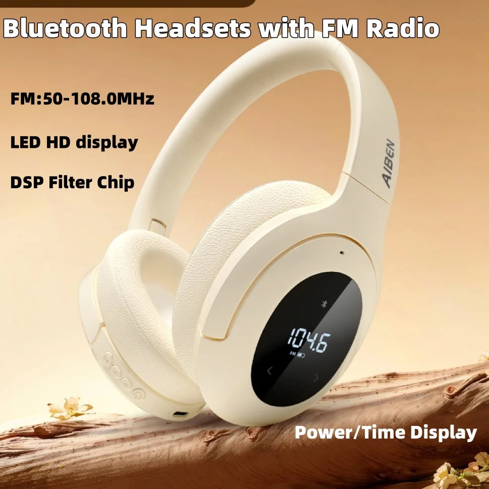 Bluetooth-hodesett med FM-radio