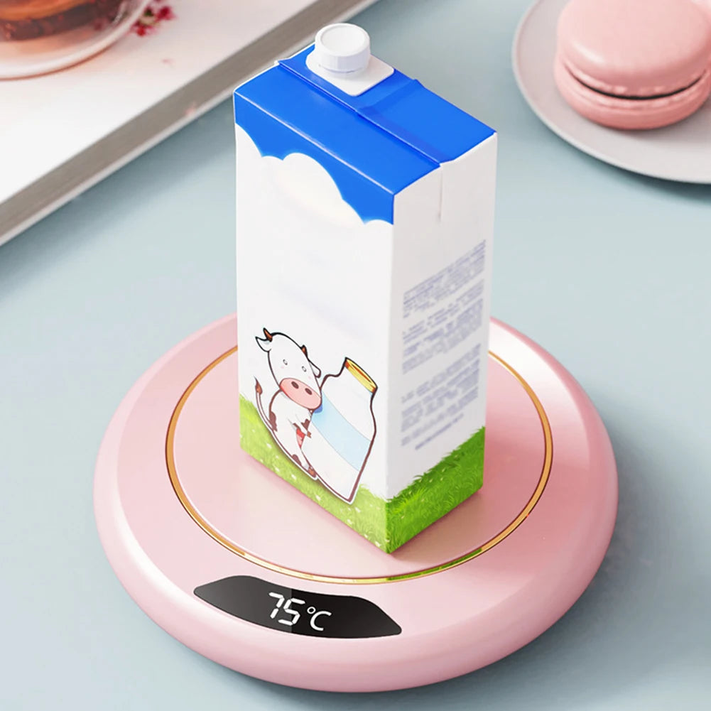 Calentador de tazas USB, posavasos calefactor para tazas de café, 3 ajustes de temperatura, placa térmica termostática, almohadilla térmica para leche, té, agua, calentador de tazas