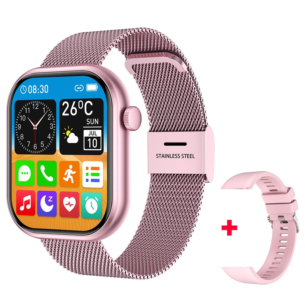 2025 New Smart Watch For Women Full Touch Screen Bluetooth Call Waterproof Sport Fitness Tracker Lady  Watches Smartwatch Men