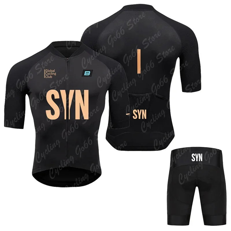 Men Summer SYN BIEHLER Cycling Jersey Set Breathable Racing Cycling Jersey Sport Mtb Bicycle Jersey Bike Cycling Clothing Suit