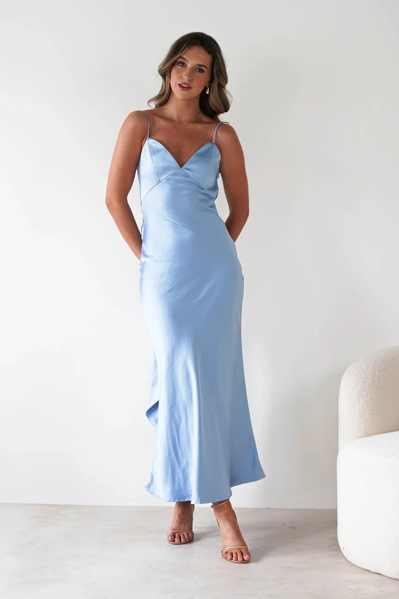 New Dresses  Woman Fashion Summer Women's Clothing Sexy Halter Satin Fashion Strappy Skirts
