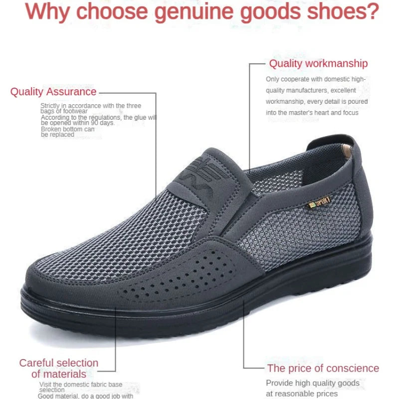 Zapatillas casuales de verano 2025 para hombre, de malla transpirable con suela gruesa, asequibles y con envío gratis