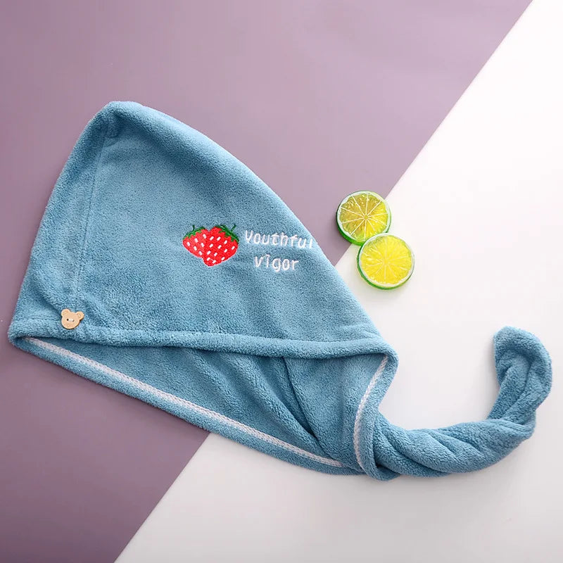 Dry Hair Cap Bath Cap with Water Absorption Fast Dry Hair Towel Being Soft without Falling Hair Super Strong Water Absorption