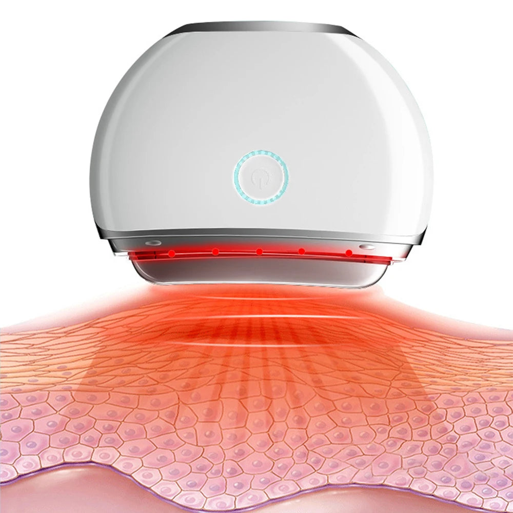 Heating Vibrating Facial Massager Electric Scraping Board Lifting Slimming Tool Light Phototherapy Scraping Board Tighten Skin