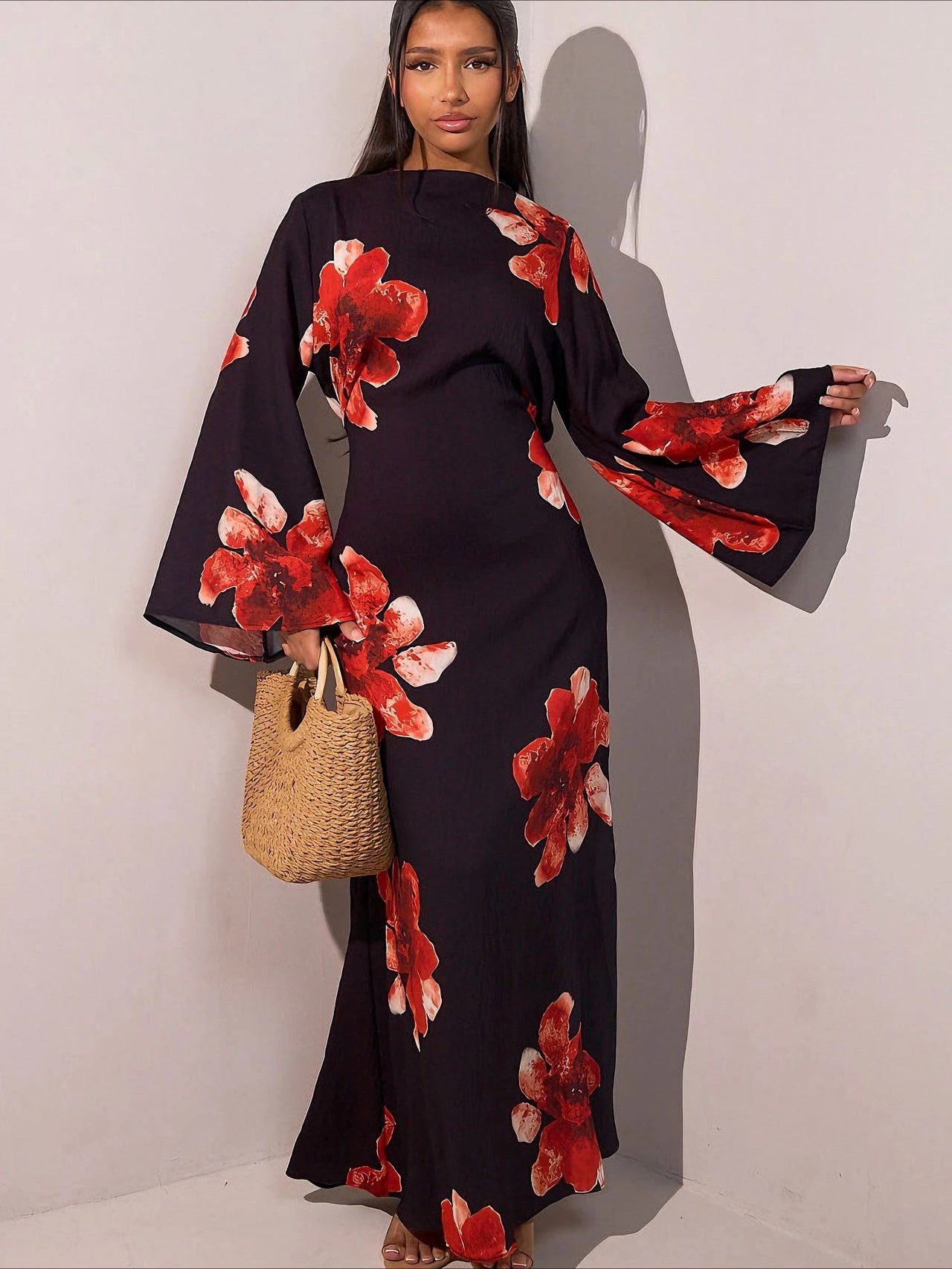 Eid Abaya Vestido de Fiesta Estampado para Mujer Jalabiya Musulmana Dubái Vestidos Largos Fiesta Caftán Kaftán Túnica Larga Árabe Vestidos de Ramadán 2025