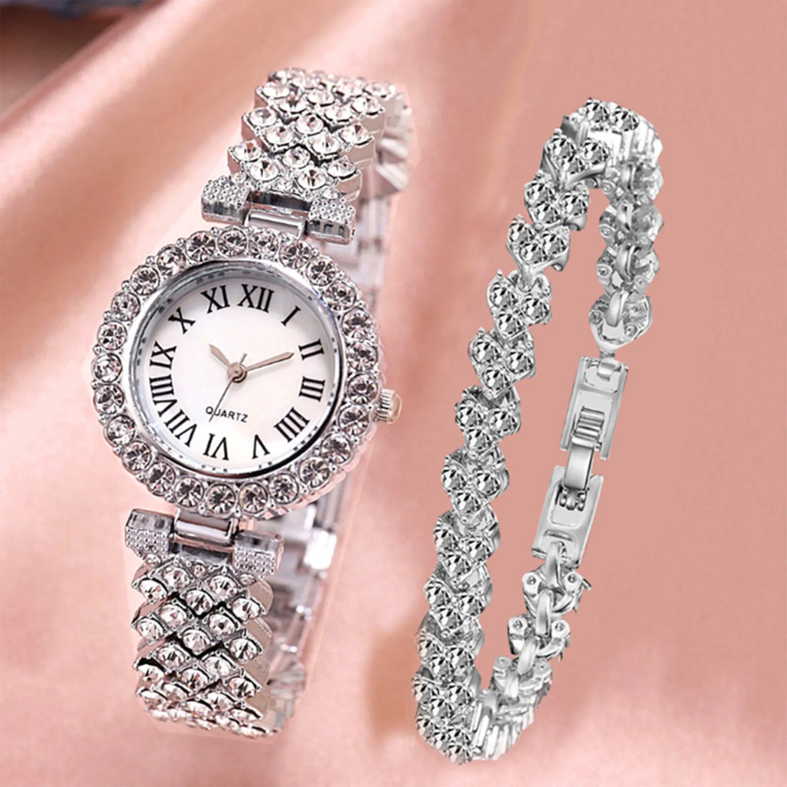 Watch For Women Watches  Best Selling Products Luxury Watch Luxury Brand Reloj Mujer Watch Bracelet Set Diamond Steel Band