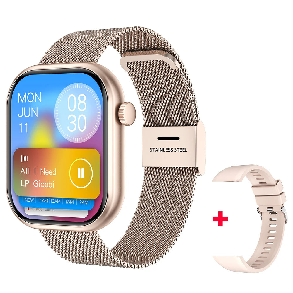 2025 New Smart Watch For Women Full Touch Screen Bluetooth Call Waterproof Sport Fitness Tracker Lady  Watches Smartwatch Men