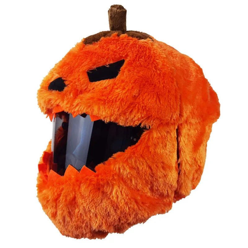 Pumpkin Motorcycle Helmet Cover For Full-face Cross-section Helmets Collision Protection Funny Motorcycle Helmet Accessories