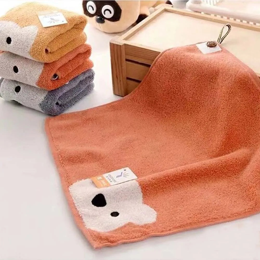 Hangable Soft Children Baby Newborn Kids Saliva Towels Handkerchief Face Towel Wipe Towels