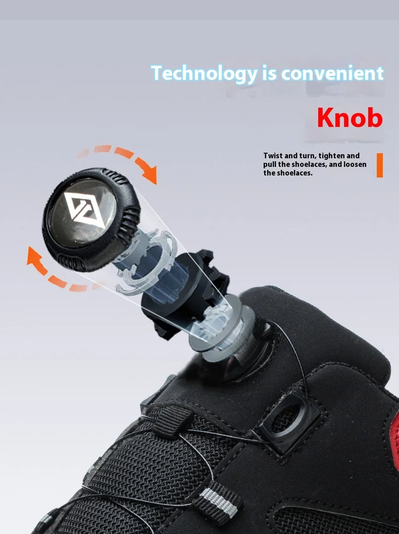 Warehouse Work Shoes for Men Shock Absorbing Anti-Smash Design,Light Sneaker Safety Shoes With Steel Toe Cap Anti-Piercing,