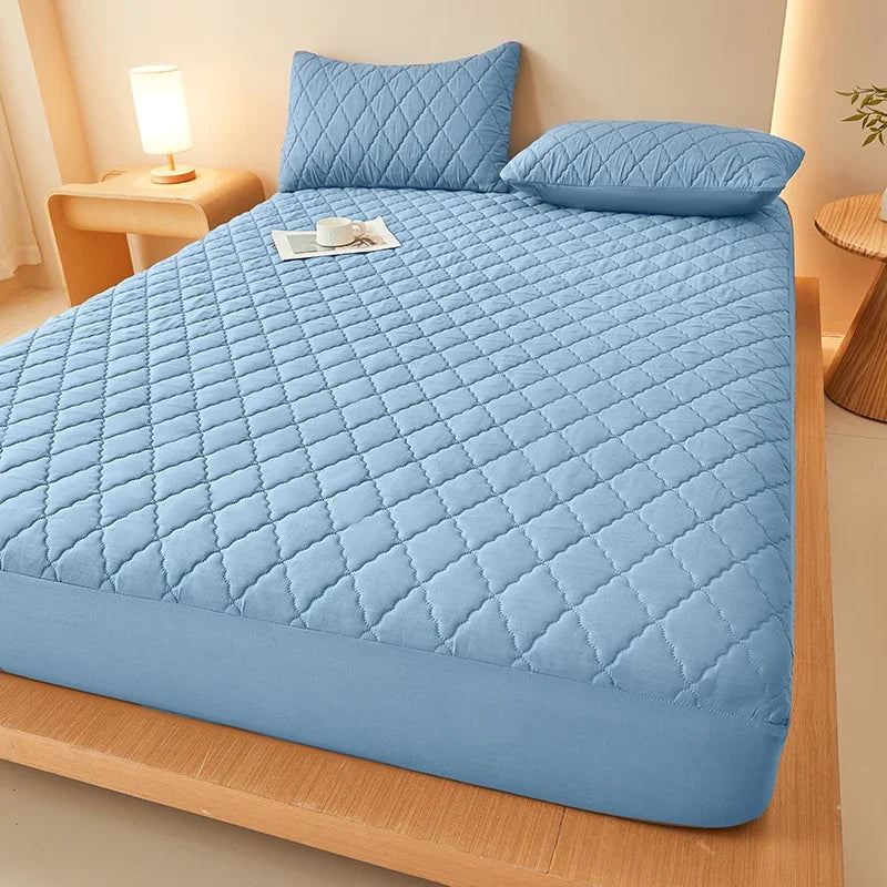 Waterproof Mattress Protector Embossed Bed Mattress Cover Soft Breathable Fitted Mattress Pad Cover 120/150/180/220x200 Washable