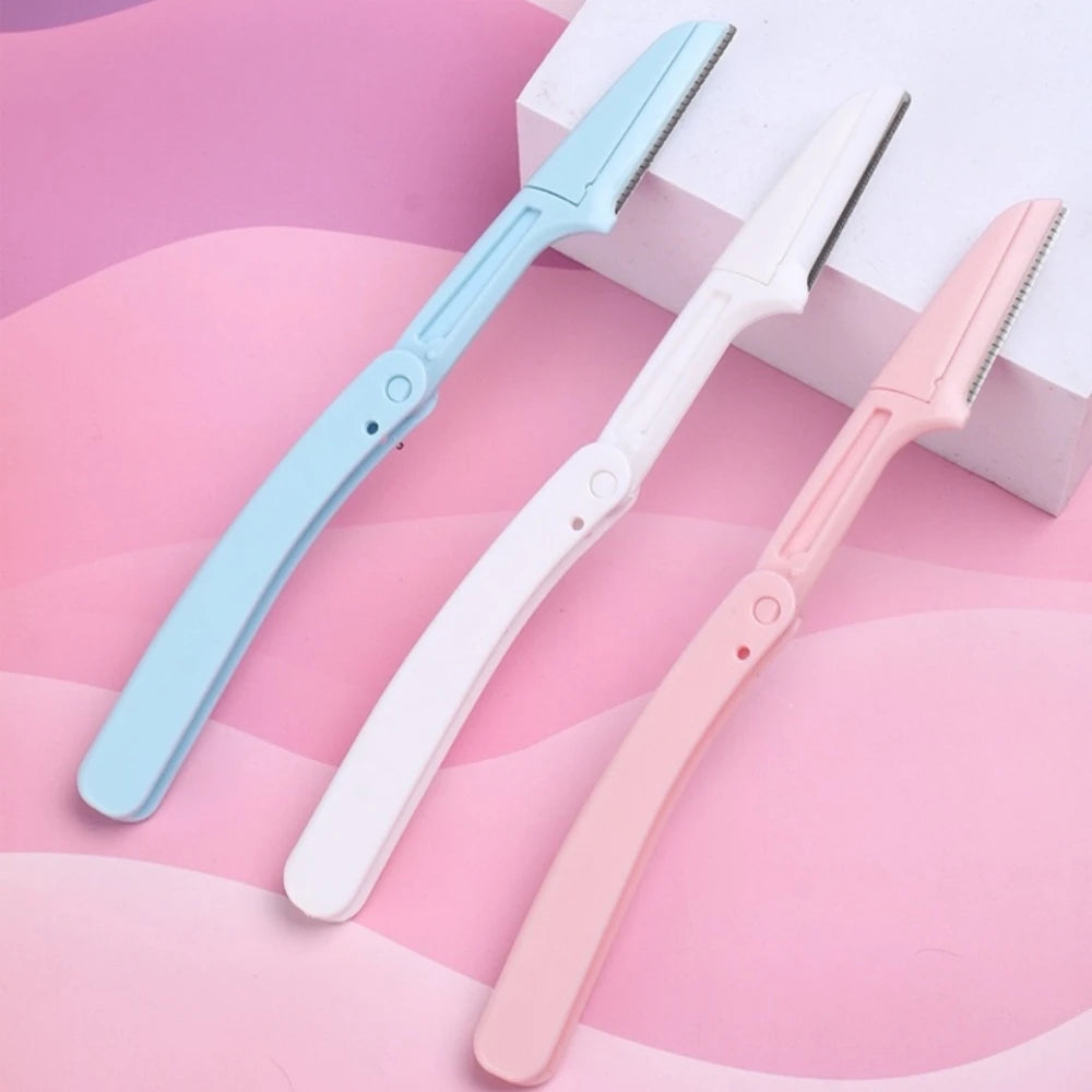 1Pcs Folding Eyebrow Trimmer Face Shaver Blade Razor Safe Portable Scratch Resistant Women Professional Makeup Beauty Tools