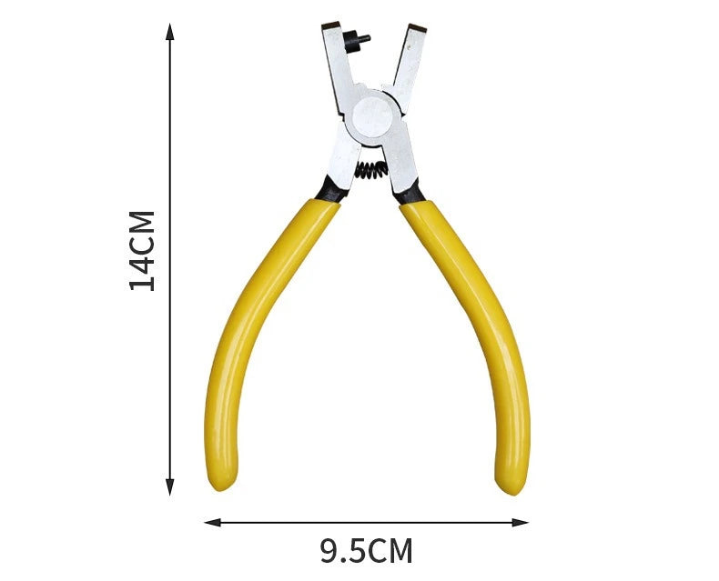 Perforadora de cuero Herramientas de cuero Multifuncional Perforadora de cinturones de acero al carbono ordinario Herramienta de perforación Perforadora de agujeros para cinturones Herramienta de artesanía