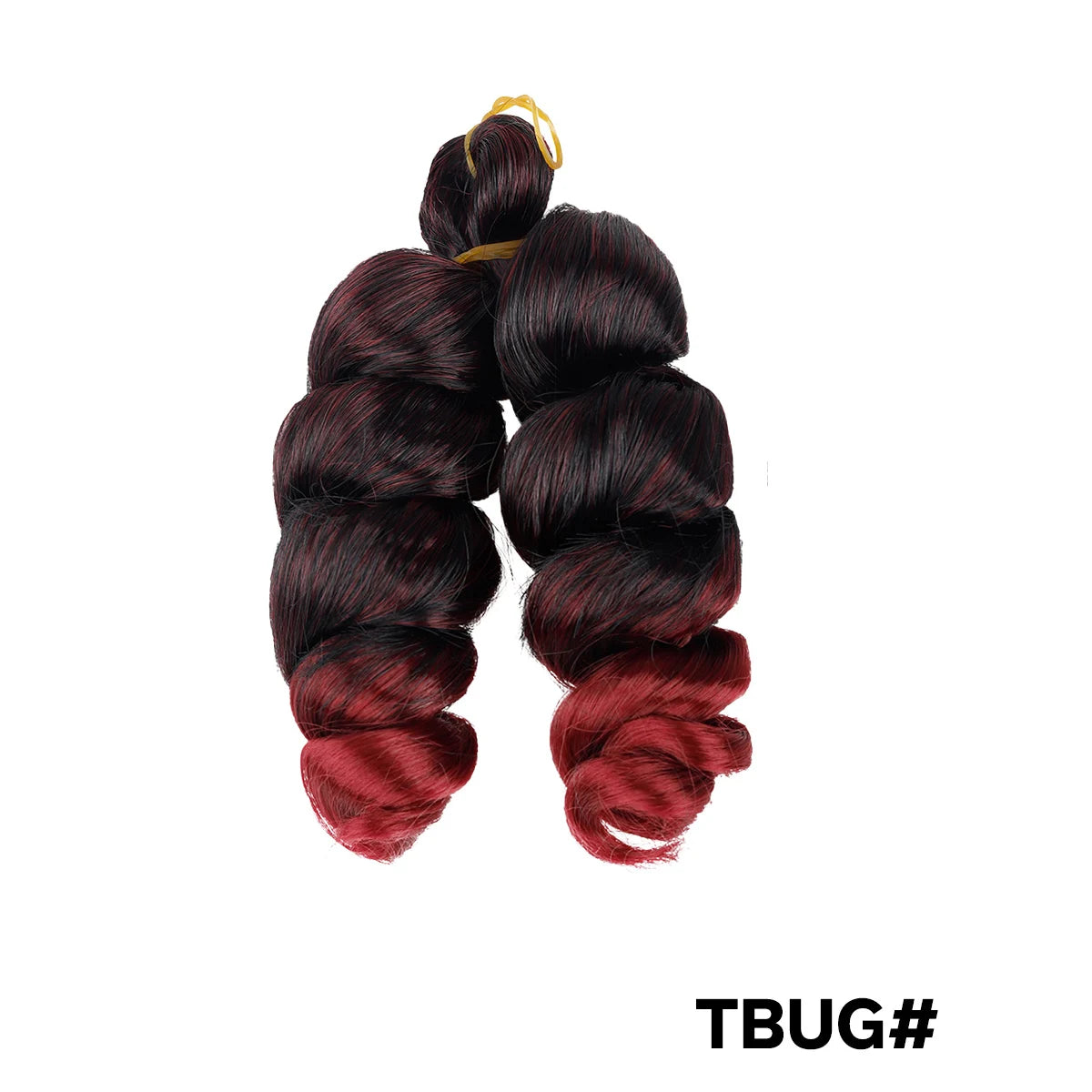 Synthetic Hair Extensions for Boho Braids & Twists French Curl Crochet Braiding wig Ginger Brown Loose Wave Spiral Curl Braiding