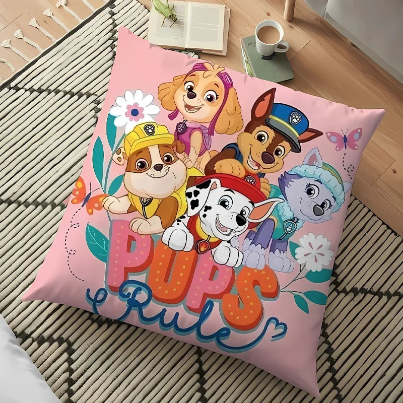 Paw Patrol PillowCase Chase Skye Cartoon Cute Throw Cushion Cover Pillowslip ForLiving Room Sofa Home Decor Kids Birthday Gifts
