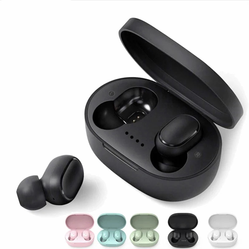 TWS Wireless Bluetooth Headphone, Stereo Headset, Sports Earbuds, Microphone with Charging Box, Smartphone