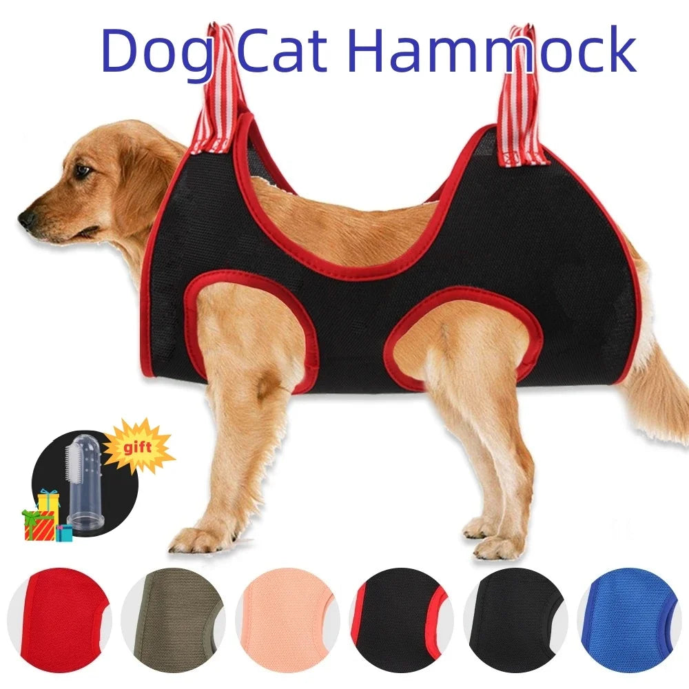 Dog Cat Grooming Hammock Fixed Bath Bag  Nail Cutting Anti Scratch Cat Trimming Restraint Bag Cat Beauty Hanging Pet Supplies