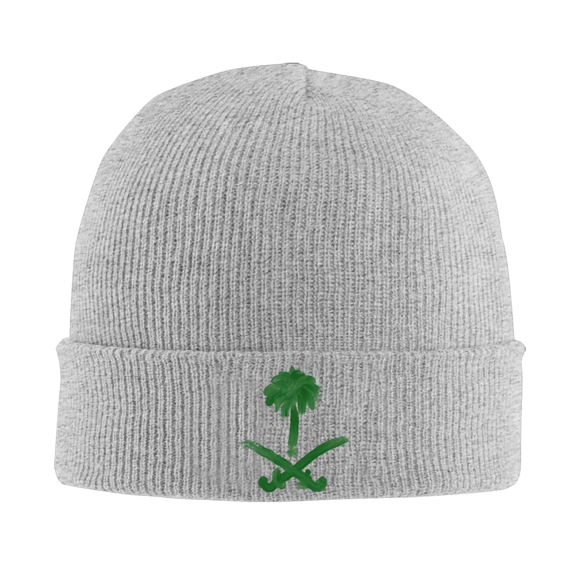Saudi Arabia National Day Beanie Hats  Bonnet Hats Men Women Unisex Trendy Hippie Skullies Beanies Autumn Custom Head Wrap Caps