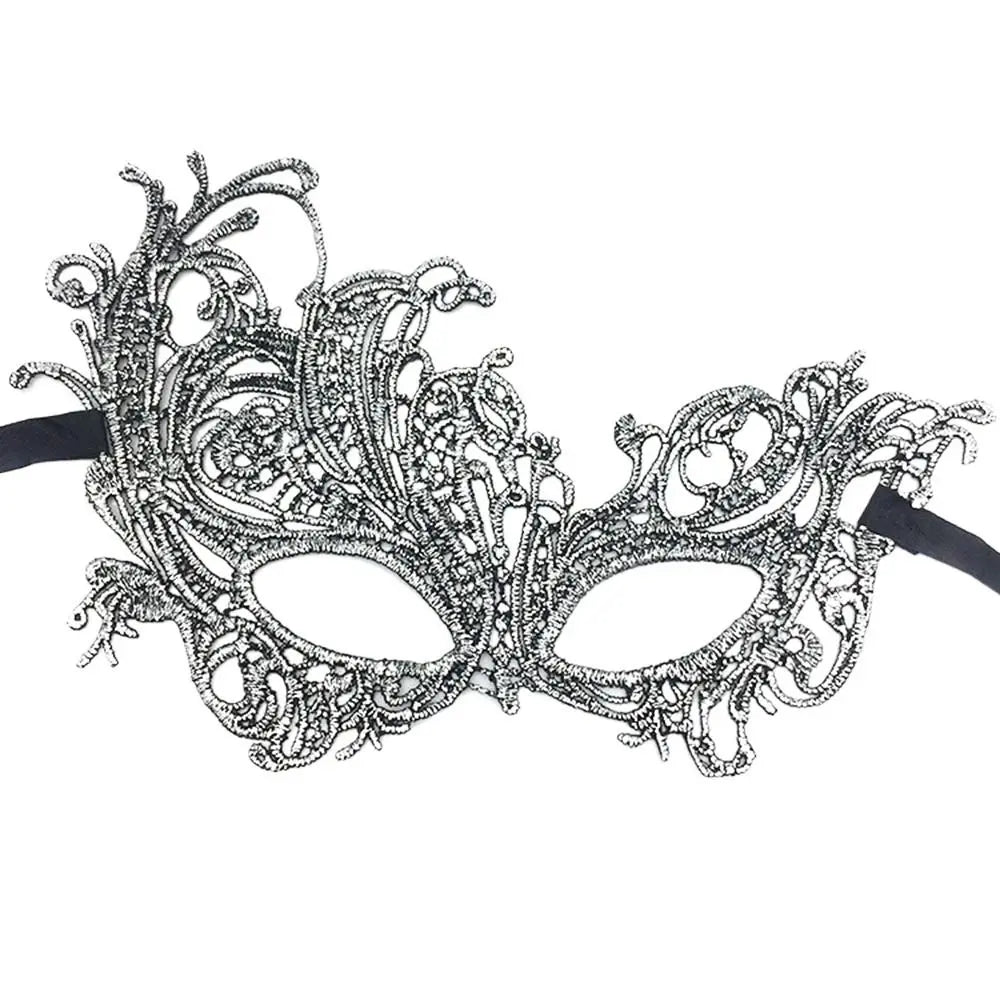 Show Queen Bronzing Costume Eye Mask Halloween Supply Cosplay Prom Props Dance Masks Venice Mask Lace Masquerade Party Supplies