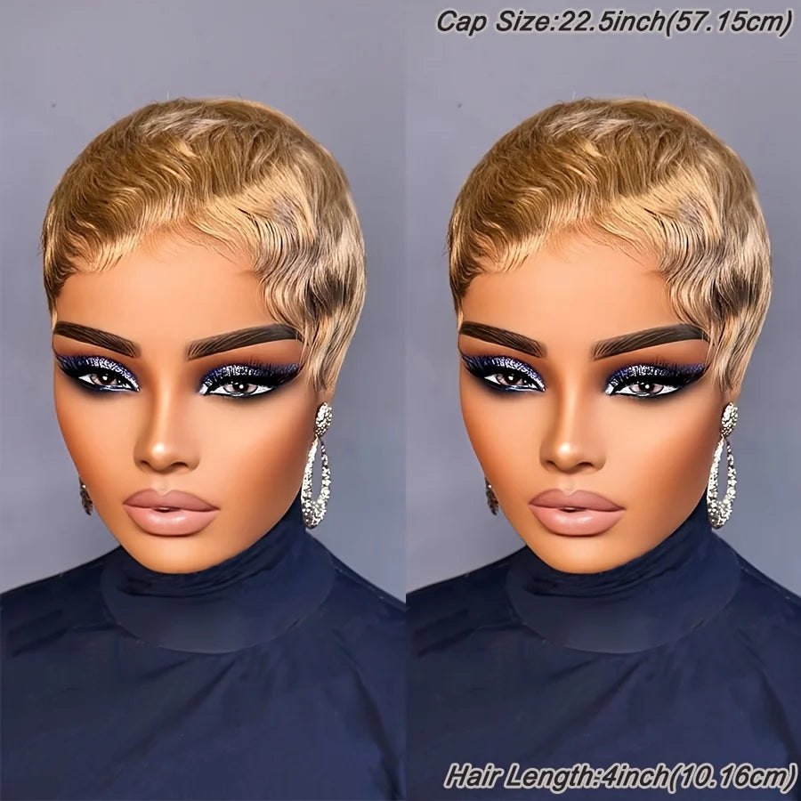 Golden Pixie Wig