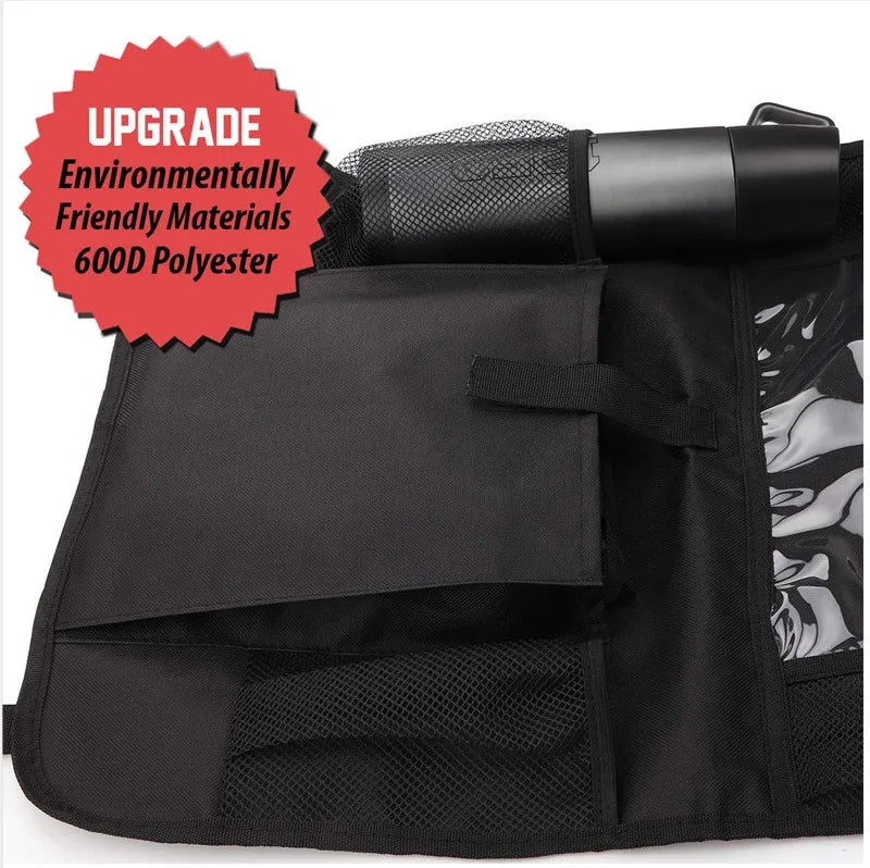 Car Backseat Organizer with Touch Screen Tablet Holder Auto Storage Pockets Cover Car Seat Back Protectors for Trip Kids Travel
