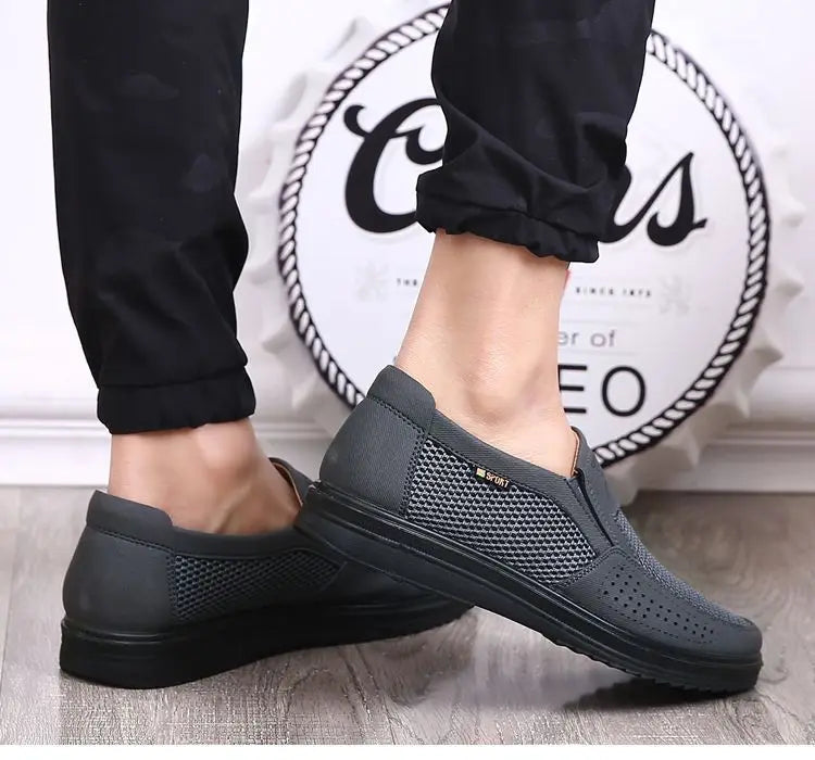 Zapatillas casuales de verano 2025 para hombre, de malla transpirable con suela gruesa, asequibles y con envío gratis
