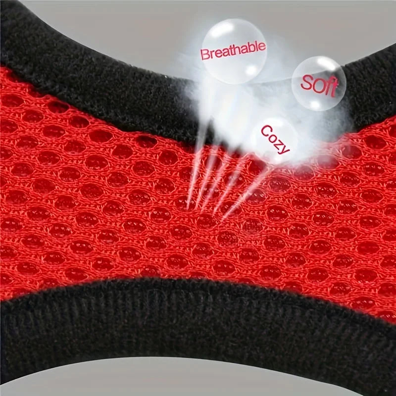 Arnés Ajustable para Gatos, Malla Transpirable Antiescape con Chaleco Reflectante y Correa de 1.5 m - Seguro, Duradero para Aventuras al Aire Libre