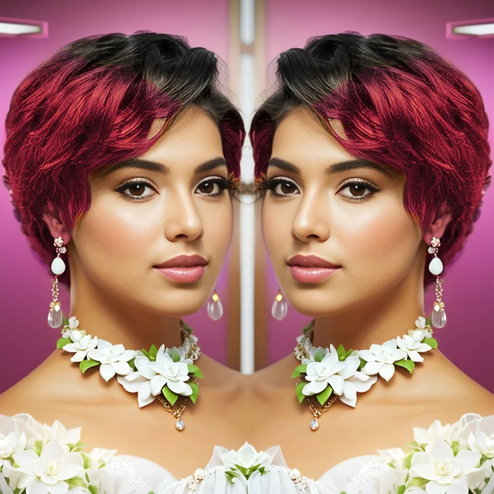 Curly Lace Pixie Wig