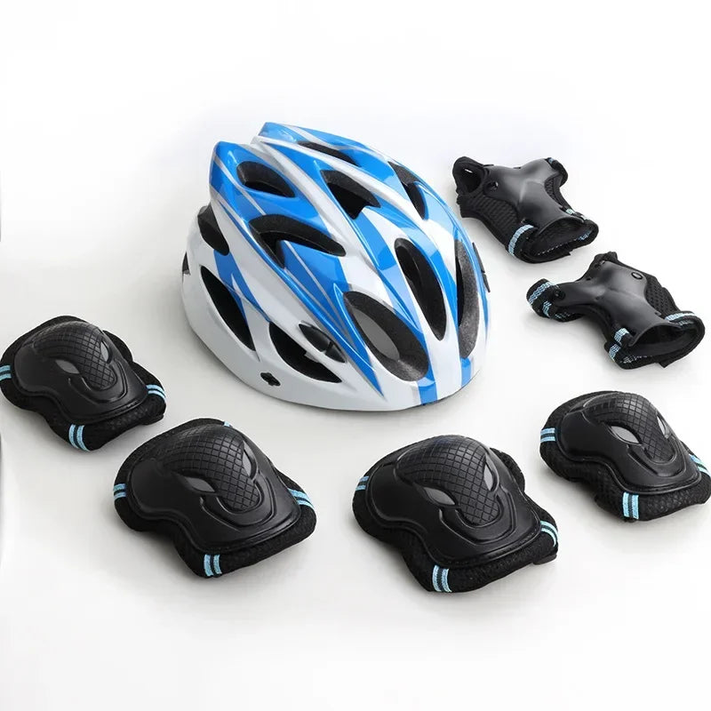 Kids Bike Helmet Knee Elbow Wrist Pads,Toddler Helmet with Protective Gear Set,for Bicycle Cycling Skateboard Scooter Skating