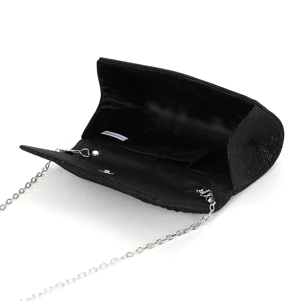 Bolso Bandolera Brillante para Mujer, Elegante Bolso de Hombro con Brillantina, Bolso de Mano con Cadena a la Moda, Bolso Tote para Damas, Chic Clutch de Noche para Bodas