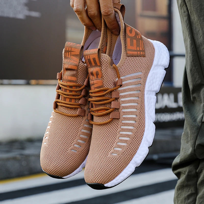 Men Sneakers Mesh Breathable Man White Running Tennis Shoe Comfortable Outdoor Sports Shoes for Men Casual Shoes Tenis Masculino