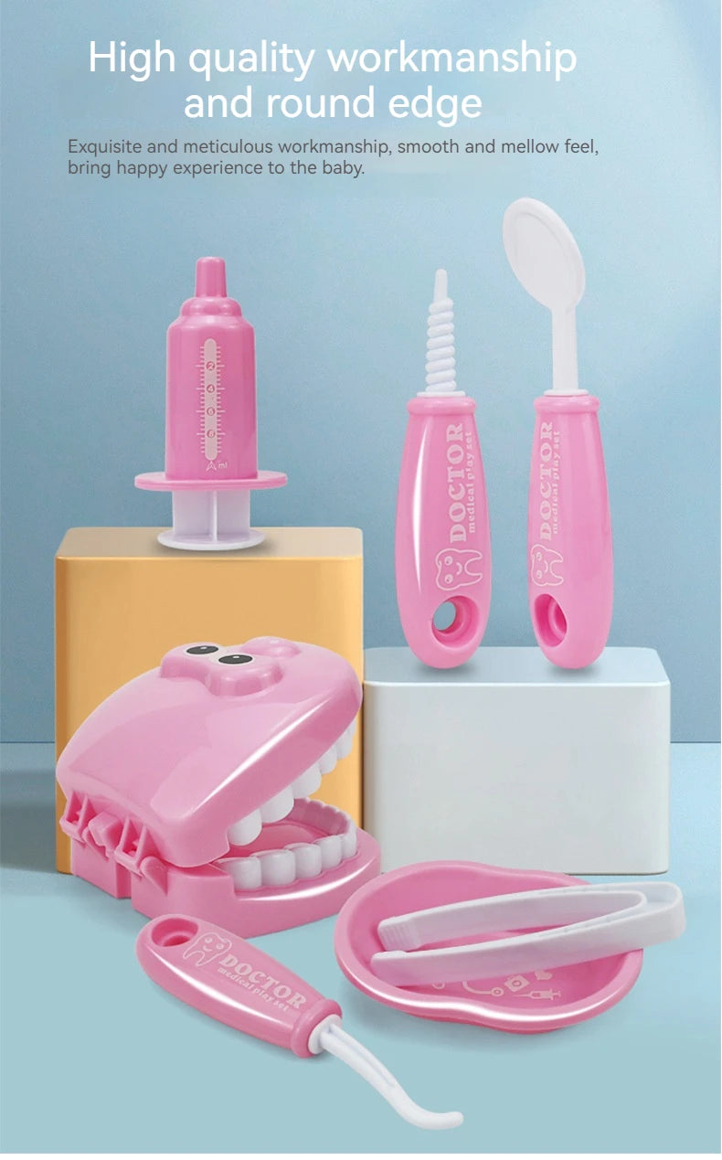 Jouets Montessori pour enfants, interaction parent-enfant pour filles et garçons, dentiste, vérification des dents, modèle de médecin, jeu de rôle, jouet d'apprentissage pour bébé et enfant