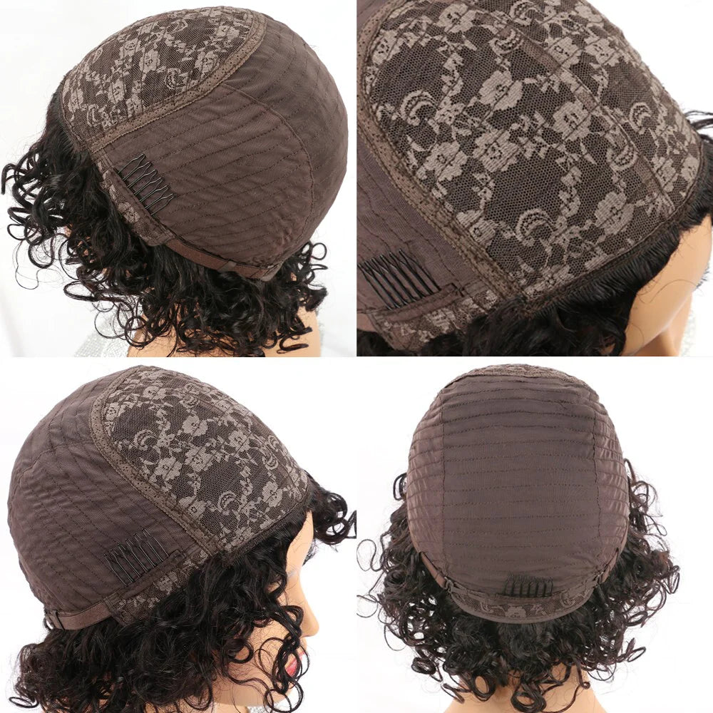 Short Curly Pixie Wig