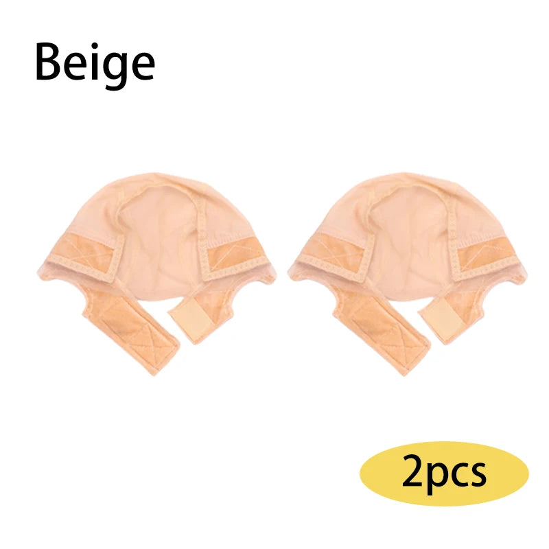1-3 Gorros de Peluca de Encaje Antideslizantes, 4x5, Invisibles, con Parte en U, Sin Pegamento, con Diadema, Malla para Sujetar Pelucas, Banda Ancha
