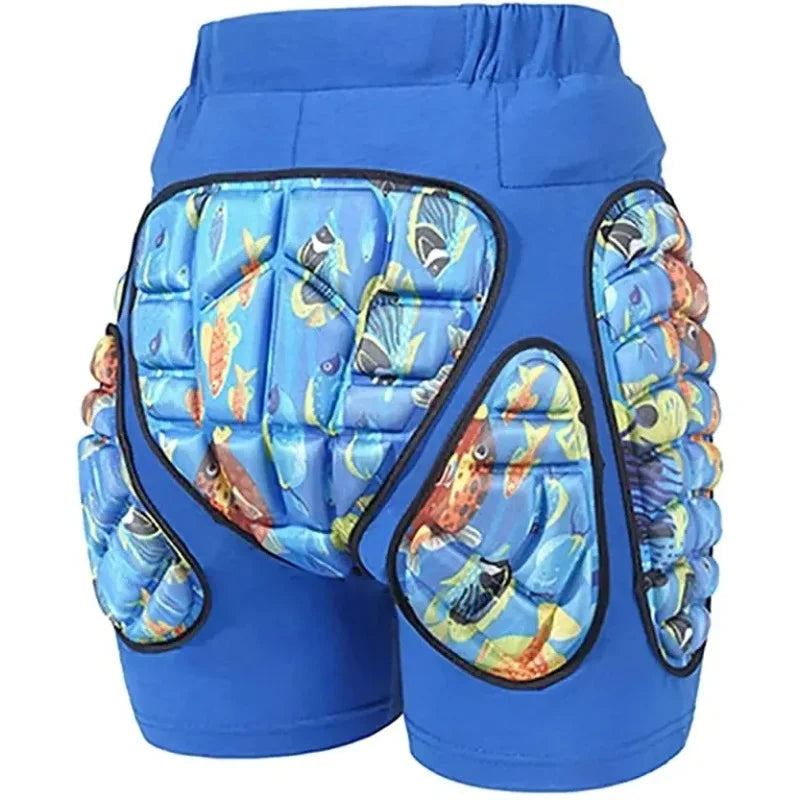 Pantalones cortos de esquí y snowboard, de EVA, con almohadilla protectora de cadera 3D para niños, equipo de protección para patinaje y equitación, protector acolchado resistente a caídas.