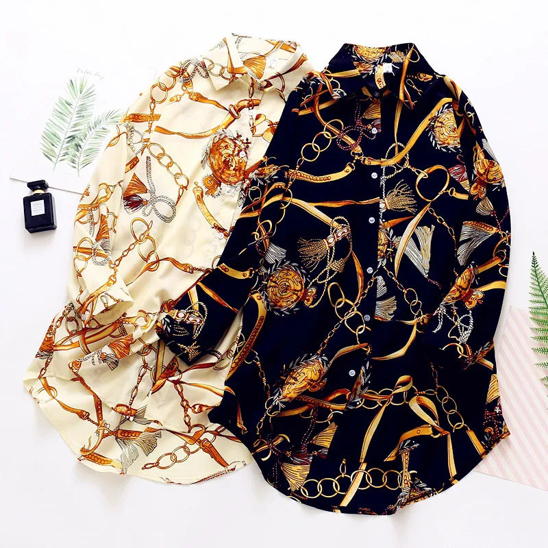 Fashion Women Shirts Vintage Button Tees Blouse Sexy Big Large Top Loose Casual Tops Cardigan