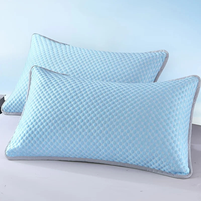 2PCS Cooling Pillowcases, Soft, Breathable Bedding for Summer Comfort, Elegant Patterns, Machine Washable Summer Pillowcase