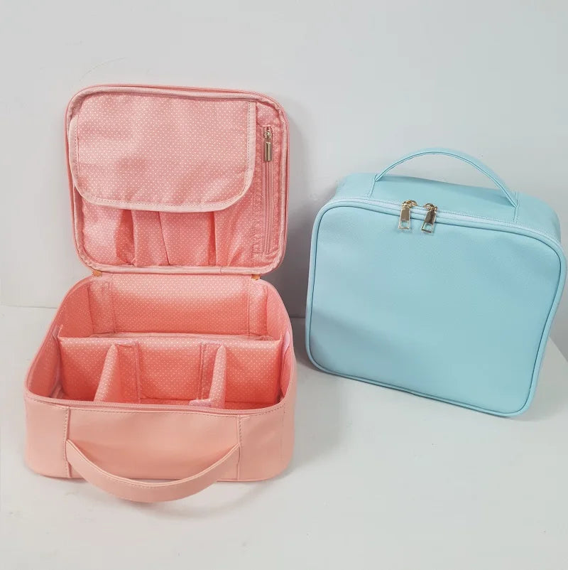 Makeup Bag PU Portable Multi-functional Home Travel Waterproof  Makeup Organizer Women's Cosmetic Bag