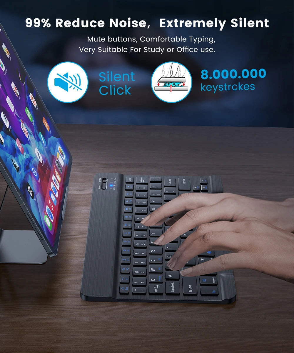 Wireless Keyboard Bluetooth-compatible Keyboard For Android IOS Windows Mini 78-Key Gaming Keybaord for PC iPad Tablet Keyboard