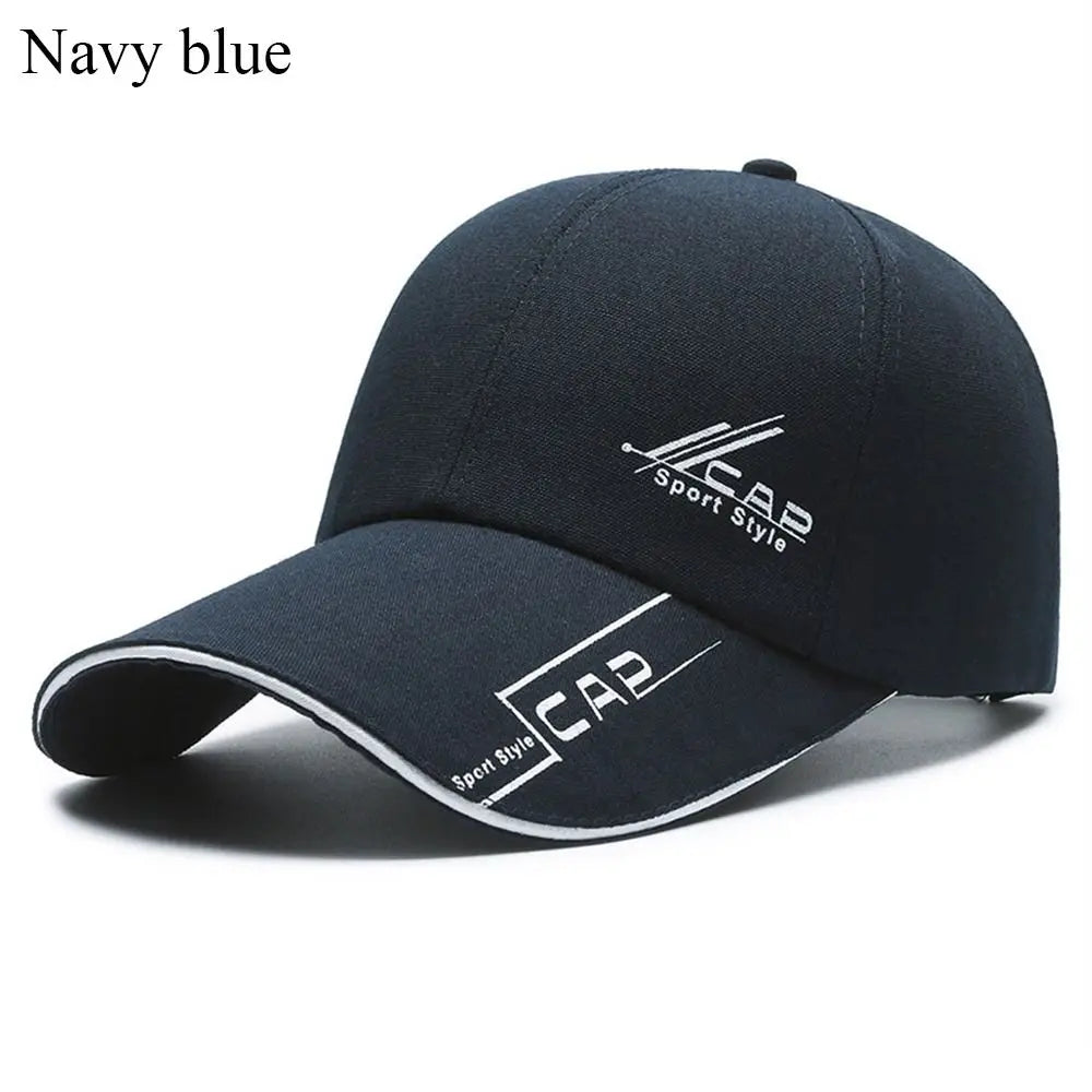 Long Brimmed Baseball Cap Fashion Versatile Solid Color Dad Hat Adjustable Sun Hat Leisure Outdoor