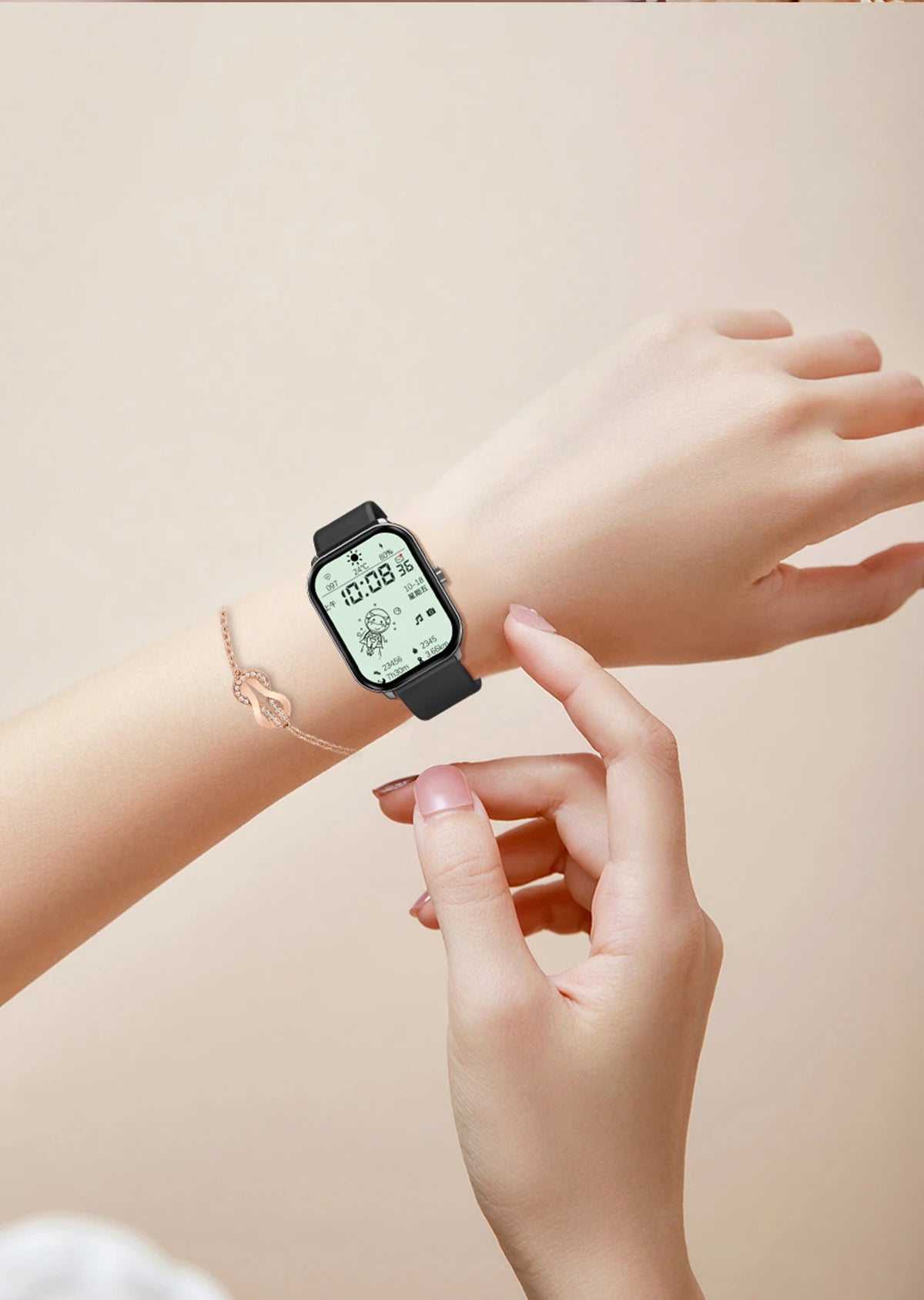 Reloj inteligente con pantalla grande de 2.01 pulgadas, cámara a prueba de agua, múltiples modos deportivos, llamadas Bluetooth, para hombres y mujeres, Smartwatch para Xiaomi