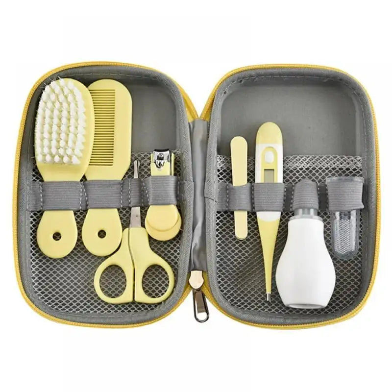 Baby Grooming Kit Set - Hair Brush for Newborn Infant Nursery Health Barber grips Hair sponge twist for men Hair coloring brush