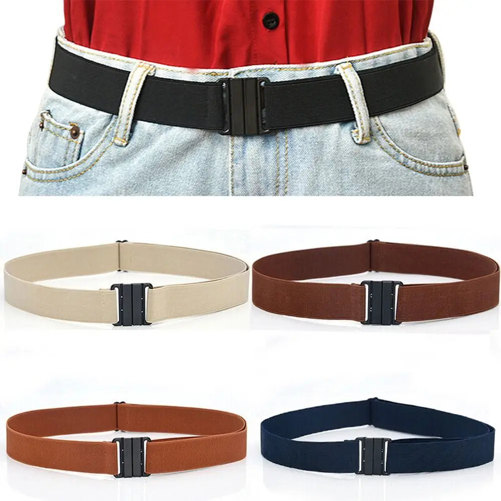 Cinturones elásticos ajustables Cinturones de lona elástica retro Cinturón elástico vintage Banda elástica unisex para la cintura